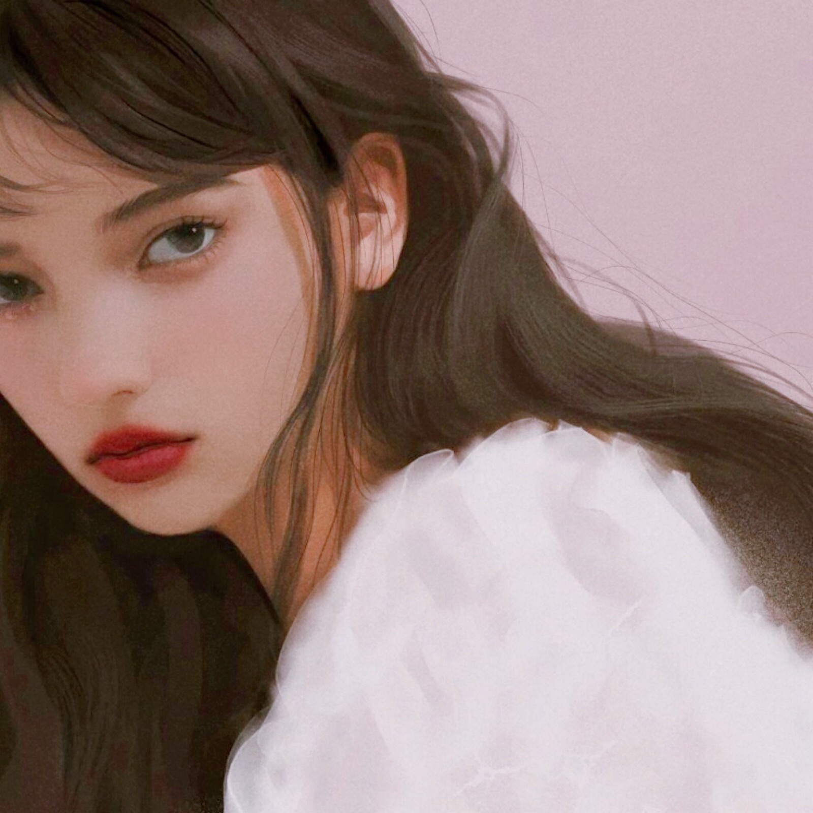 美女头像真人头像可爱_美女高雅造型