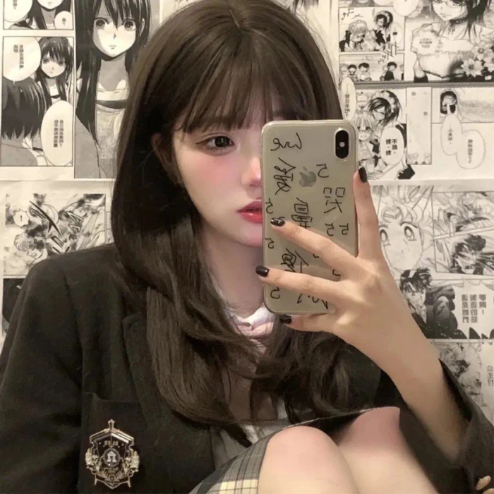 美女高雅造型_美女头像甜美背影