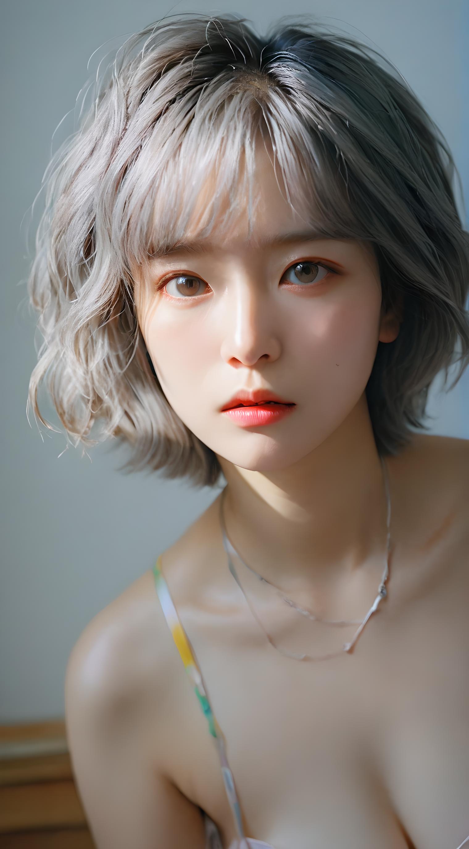 美女高雅造型_美女照片真人图片背面